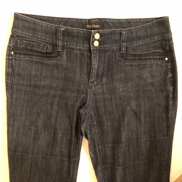 White House Black Market Blanc Sz 4R Trousers - Picture 7 of 9